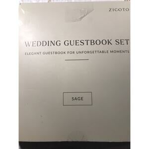 Personalized Guest Book, Wedding Reception Luxury Pen, Green